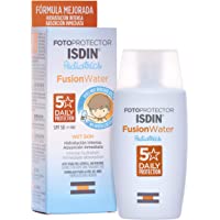 ISDIN - Fotoprotector Fusion Water Pediatrics SPF 50 - Protector solar facial para niños- 50 ml